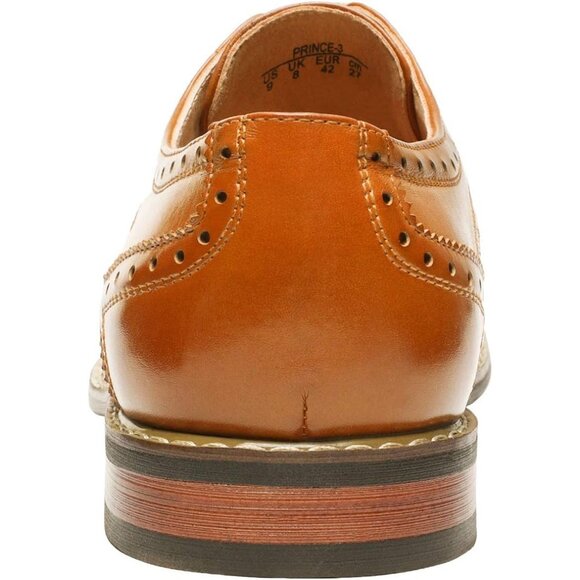 Bruno Marc Italy Men's 3-Brown Classic Modern Formal Oxford Lace-Up Dress Shoes - Picture 6 of 10